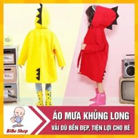 (FLASH SALE) Áo mưa khủng long vải dù bền đẹp, bảo vệ an toàn cho bé