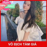 ⚡Flash Sale⚡ Áo Voan Trễ Vai Tay Bồng Tiểu Thư S328