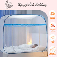 (FLASH SALE) Màn chụp tự bung đỉnh vuông 2mx2m2 cao 175cm - Mùng ngủ gấp gọn tiện dụng Không Chân Viền Cao Cấp, ảnh thật