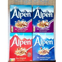 [FLASH SALE] Ngũ cốc giảm cân hoa quả sấy khô Alpen không đường việt quất, cherry, hạnh nhân 560g nhập khẩu Anh