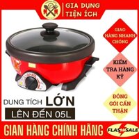 [FLASH SALE] Nồi lẩu điện đa năng SATO 50NL41, nồi nấu lẩu, chiên. xào, luộc - Dung Tích 5L/3.5L, bảo hành 12 tháng
