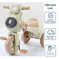 [FLASH SALE]Xe đạp 3 bánh phi hành gia -511-xe chòi chân cho bé gấp gọn có đèn nhạc và cốp hàng cao cấp cho bé 1- 3 tuổi