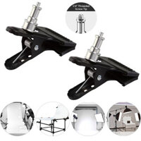 Flash Spring Kẹp Kẹp Kẹp Kim Loại Kẹp 1 / 4 Vít Adapter Chân Đế Đèn Flash Gắn Giá Đỡ Micro Camera Phụ Kiện, Giá Đỡ Điện Thoại Di Động Phụ Kiện Giá Đỡ Máy Tính Bảng Truy Cập