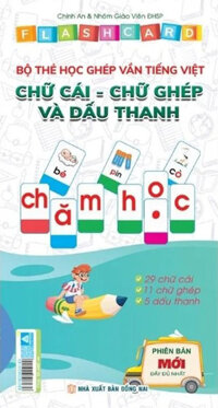 Flashcard - Bộ Thẻ Học Ghép Vần Tiếng Việt - Chữ Cái Chữ Ghép Và Dấu Thanh (Khổ Nhỏ - Bìa Xanh)