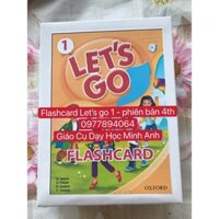 Flashcards  Let’s go 1- phiên bản 4th- 205 thẻ  siêu đẹp thiết kế hai mặt