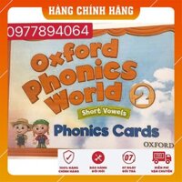 Flashcards Oxford Phonics World 2- Thẻ size A5 ép plastics bền đẹp☘️giáo cụ đồ dùng dạy học Tiếng Anh❤️