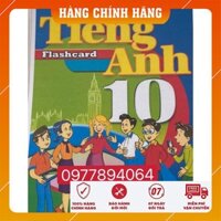 Flashcards  Tiếng Anh Lớp 10-chương trình Tiếng Anh mới nhất ( Thẻ 2 mặt -ép plastics)