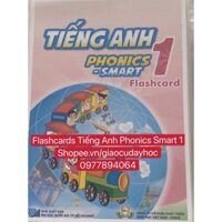 Flashcards Tiếng Anh Smart Phonics 1 -ép plastics  bền đẹp