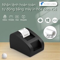 Flashlabek Y58 Máy in hóa đơn Bluetooth, Máy in mini không dây cầm tay kết nối điện thoại khổ 58mm