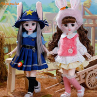 Flashpulse 30cm Anime Bjd Doll, Hình cầu Khớp Dress Up 1 / 6 Búp bê Bjd, Váy búp bê có quần áo Búp bê bản lề đầy màu sắc dễ thương Quà tặng cho bé gái
