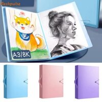 Flashpulse a3 Thư mục tập tin giấy, Album ảnh tranh chống nứt 60 trang, Mang theo tiện lợi trong suốt Dung lượng cao Chống bụi nghệ thuật Thiết kế thư mục