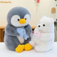 Flashpulse Gấu Bắc Cực Đồ Chơi Sang Trọng, Cá Ôm Thú Nhồi Bông Chim Cánh Cụt Đồ Chơi Sang Trọng, Bé Trai Bé Gái Mềm Mại Sang Trọng Hoạt Hình Kawaii Chim Cánh Cụt Sang Trọng Búp Bê Đồ Chơi Trẻ Em
