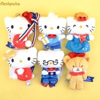 Flashpulse Kt Cat Family Key Chain, PP Cotton Girl Heart Sang Trọng Daniel Doll Mặt Dây Chuyền, Túi Xách Charm Hoạt Hình Retro Trang Sức Kitty Sang Trọng Móc Khóa Treo Đồ Trang Trí