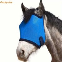 Flashpulse Mặt nạ lưới chống ruồi, Tấm chắn mắt ngựa thoáng khí chống muỗi, Phụ kiện ngựa Có thể điều chỉnh co giãn dệt kim ngựa bay bảo vệ động vật