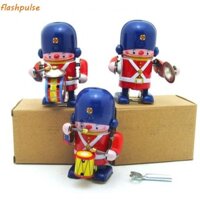 Flashpulse Wind Up Walking Robot, Sắt Kim Loại Phong Cách Retro Đồ Chơi Đi Bộ Đồng Hồ, Cổ Điển Hoài Cổ Vui Nhộn Chơi Dmming Robot Vintage Cơ Đồng Hồ Đồ Chơi Trẻ Em