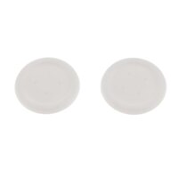 Flat Circle Directional D-pad Button Cap Cover For PS4 Game Controller - White