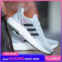 Flat Sale - Giày Sneaker Nam Giày Thể Thao Nam A12 Màu Ghi Sáng