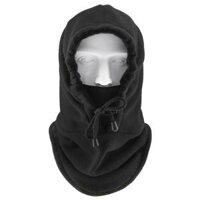 Fleece Sport Motorcycle Bike Balaclava Ski  Black - Black