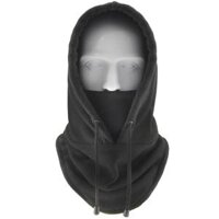 Fleece Sport Motorcycle Bike Balaclava Ski  Black - Deep Gray