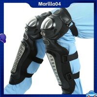 FlEETER 2 Chiếc Thép Không Gỉ Xe Máy Motocross ATV Người Lớn Miếng Lót Đầu Gối Bảo Vệ Ống Chân Bộ Giáp