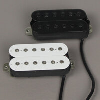 Fleor 1 Chiếc Đàn Guitar Điện Alnico 5 Humbucker Pickup Cho Bộ Phận Đàn Guitar, Màu Đen / Trắng