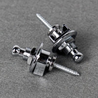 Fleor 2 Chiếc Chrome Chống Trượt Điện Dây Đeo Đàn Guitar Khóa Dây Đeo Đầu Tròn Phụ Kiện Đàn Guitar