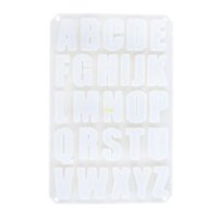 Flgo Bảng Chữ Cái Nhựa Khuôn Silicon Chữ Cái Tiếng Anh Mặt Dây Chuyền Nhựa Khuôn DIY Trang Sức Làm Chữ Móc Khóa Epoxy Thủ Công