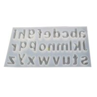 Flgo Chữ Nhựa Khuôn Bảng Chữ Cái Khuôn Đúc Silicon Cho DIY Móc Khóa Thủ Công Làm