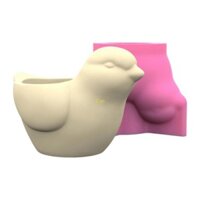 Flgo Công cụ khuôn silicon hình chim đáng yêu đa năng dành cho những người đam mê thời trang Tạo chậu hoa và bàn làm việc