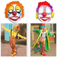 Flgo Hóa Trang Đảng Cosplay Cao Su Chú Hề Mũi Đỏ Nhiều Màu Sắc Tóc Giả Cho Halloween Tiệc Giáng Sinh