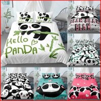 [Flip] Bộ đồ gấu trúc khổng lồ 3IN1 Vỏ chăn ga gối Bộ chăn ga gối chất lượng cao cấp Phòng ngủ gia đình có thể giặt được