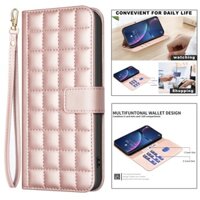 Flip Case Cho iphone 16e SE 2025 Vỏ Điện Thoại Di Động Ví Da Điện Thoại Đứng Bao Da Dây Đeo