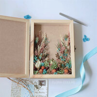 Flora Collab | Hộp hoa khô handmade - Hộp Memory