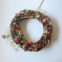 Flora Collab | Vòng nguyệt quế hoa khô handmade - Christmas choice