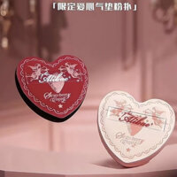 Flower Knows Strawberry Love Air Cushion Puff ✷ ❈ 🍎 ❈ ❈ ❈ ❈ ✲ ❈ ❈ ❈ ❈ ❈ Cupid Ali North Cup Co Túi Mini có thương hiệu treo cọ má hồng đỏ Phấn má hồng không khí Puff Portable Puff