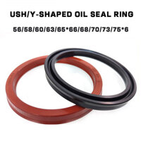 Fluorine Nitrile USH Trục Lỗ Dầu Thủy Lực Chống Mài Mòn 56 / 58 / 60 / 63 / 65 * 66 / 68 / 70 / 73 / 75 * 6 BR1X