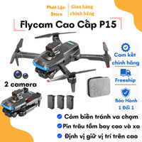 Fly cam Giá Rẻ Drone P14 Pro Max, Flycam P15 Play Camera Pin 2000mAh bay 20 Phút, Cảm Biến 4 Chiều, Chống Rung