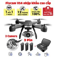 Fly cam mini giá rẻ, Drone, Máy bay điều khiển từ xa - plycam 4 đông cơ sư dụng chất liệu nhựa ABS bền bỉ
