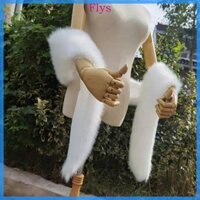 Fly Women Long Faux Fur Shawl Bridal Stole 70 x 6 3 Inch cho chương trình Giáng sinh