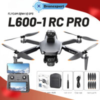 Flycam camera mini L600-1 GPS, Máy bay điều khiển từ xa tay cầm RC, Plycam cảm biến cao cấp màn hình