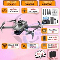 Flycam có GPS K998 Pro Max, máy bay camera động cơ không chổi than, play cam cảm biến chống va chạm