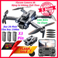 Flycam điều khiển từ xa S1S - Flycam mini giá rẻ trang bị camera kép 8k, Cảm biến chống va chạm trên không, Tự quay về