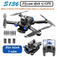 FLYcam động cơ không chổi than S136, PLay cam tốt hơn Flycam F11s Pro 4k, Có GPS tự bay về và cảm biến tránh va chạm