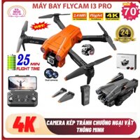 flycam drone I3 pro 4k mới, máy bay điều khiển từ xa có camera,chống va chạm,Plycam giá rẻ mini cho người mới chơi