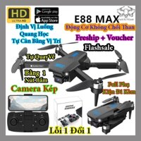 Flycam E88 MAX Camera 4K, Kết Nối Wifi Với Điện Thoại Điều Khiển Chụp Ảnh Từ Xa Full HD, Động Cơ Không Chổi Than Bền Bỉ