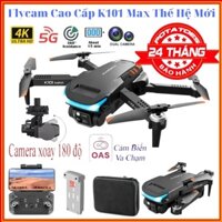 Flycam Giá Rẻ 4K K101 Max, Drone Camera Mini, Máy Bay Điều Khiển Từ Xa 4 Cánh, Bảo Hành 5 Năm