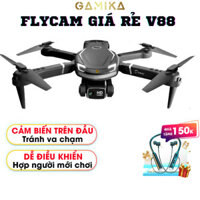 Flycam giá rẻ V88, Máy bay điều khiển từ xa, flycam mini chụp ảnh fullHD, bay ổn định, dung lượng pin lớn