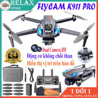 Flycam K911 MAX - 2 Camera HD quay phim chụp ảnh trên không trung, Drones Flycam giá rẻ chính hãng