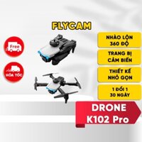 Flycam Mini Drone K102 Pro Giá Rẻ Có Cảm Biến Tránh Va Chạm - Truyền Hình Ảnh Trực Tiếp Về Điện Thoại