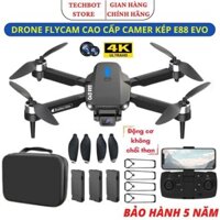 Flycam mini e88, máy bay flycam giá rẻ đông cơ không chổi than, Camera 4k